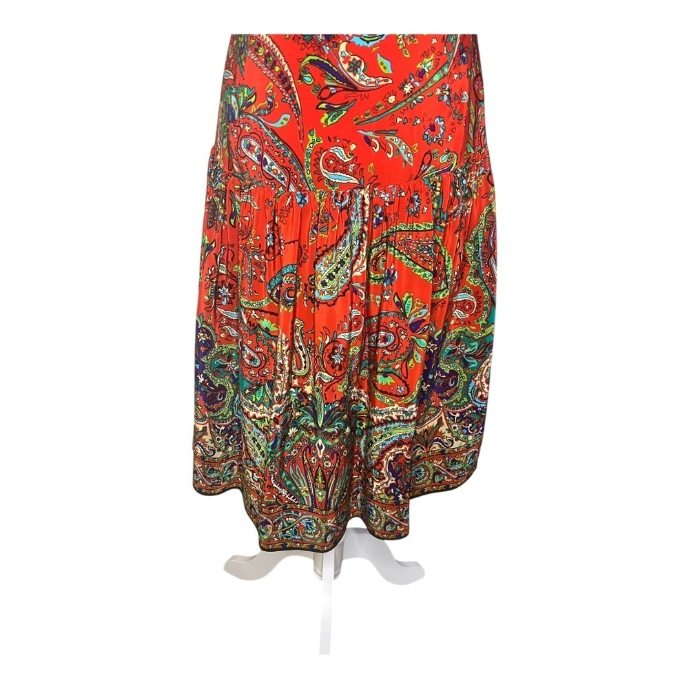 Paisley Silk Wrap Dress by Lauren Ralph Lauren Vintage - Picture 7 of 7